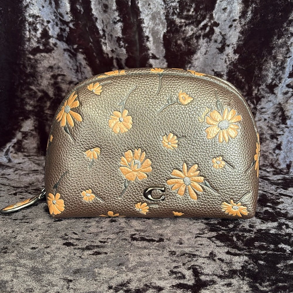 Coach julienne floral cosmetic bag